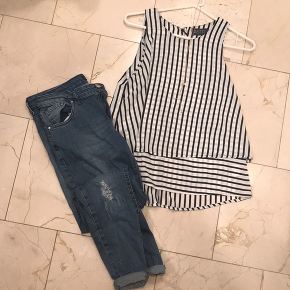 Aritzia ASTR fun striped top - Picture 2 of 5